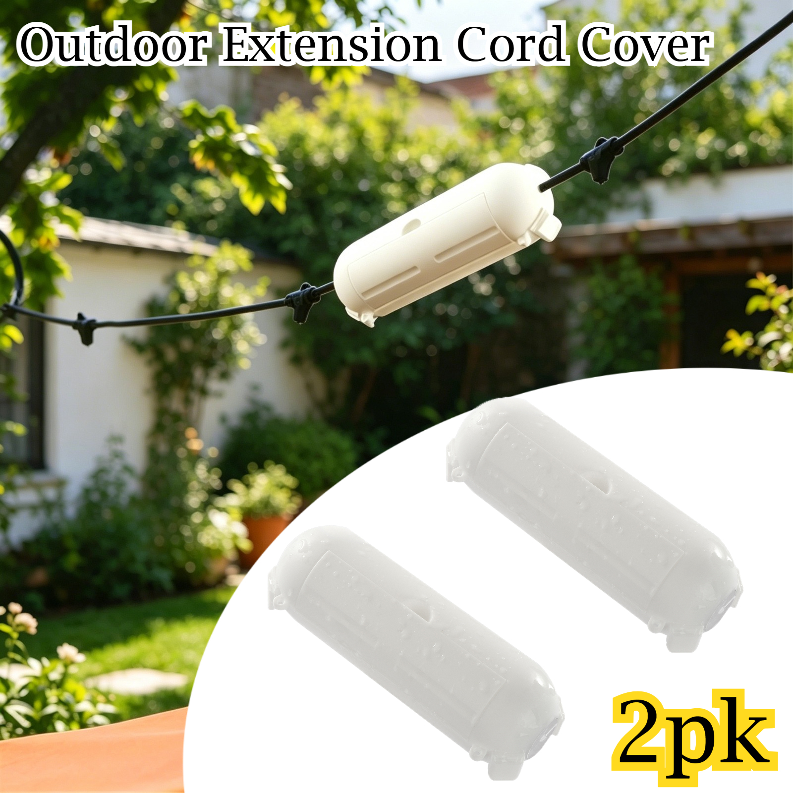 Outdoor Power Distribution Box - 2 Pack Waterproof Outdoor Connection Box