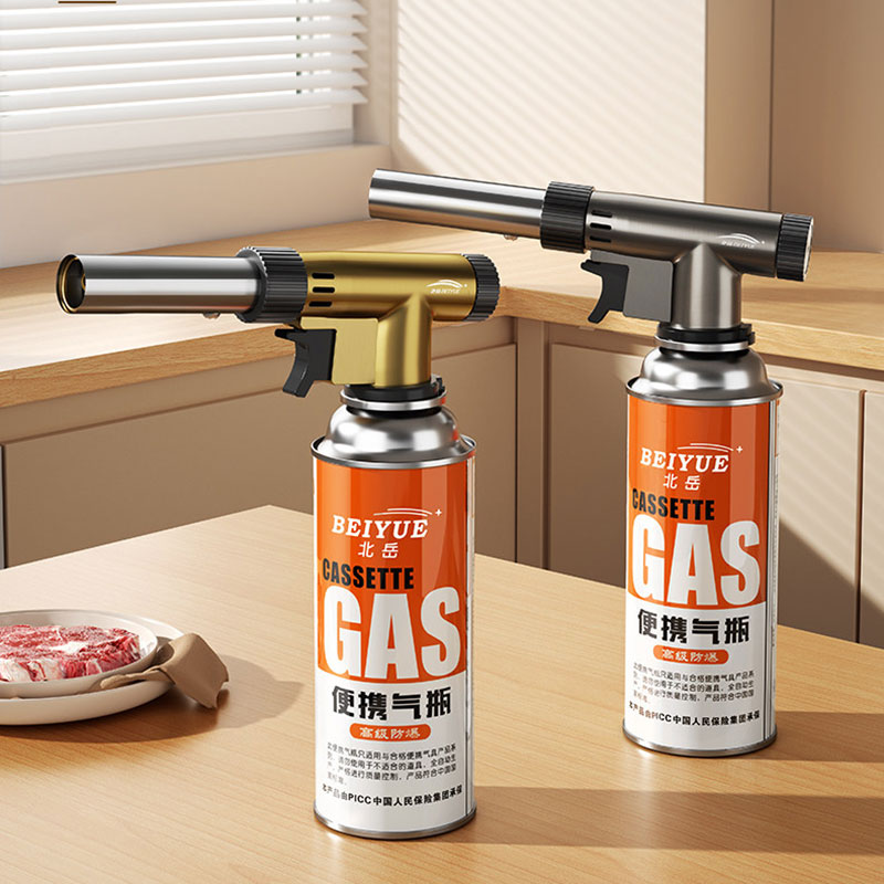 Outdoor Kitchen Power Burner - Full Metal Kitchen Butane Torch 360°