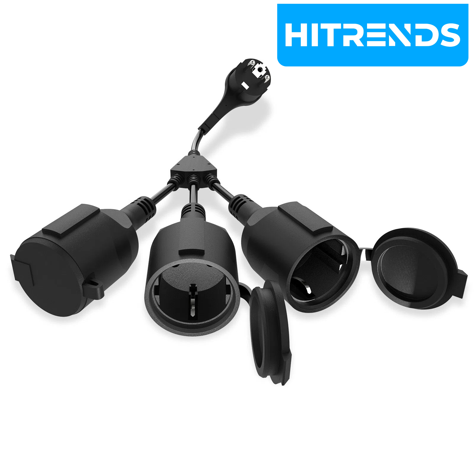 Outdoor Power Distributors - HITRENDS IP44 Waterproof Outdoor Power Extension