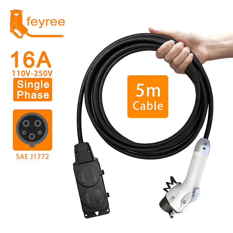 Outdoor Powerwall - feyree Type1 16A Charger Cable with