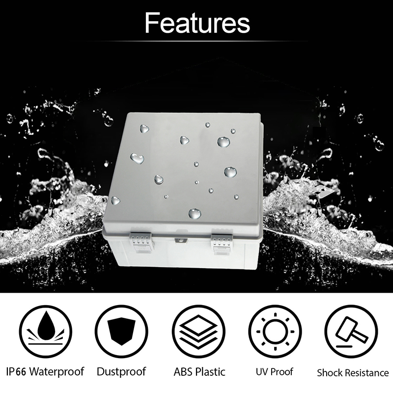 Ip66 Abs Pc Hinged Plastic Enc - Outdoor Power Distribution Box recensione e prezzo
