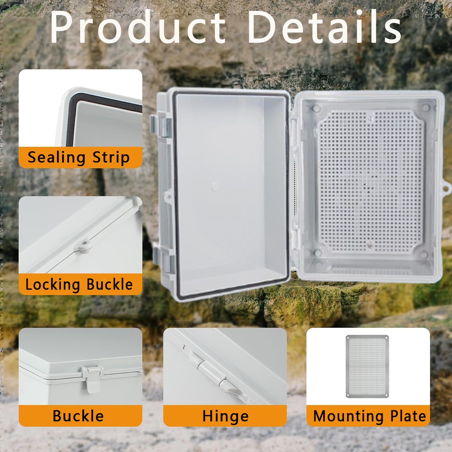 Ip66 Abs Pc Hinged Plastic Enc - Outdoor Power Distribution Box recensione e prezzo