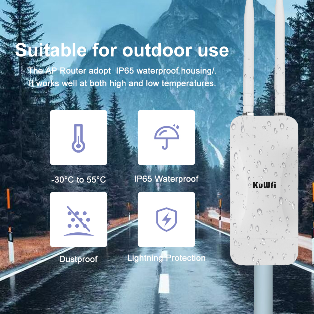 KuWFi High Power AP1200 Outdoo - Outdoor Power Post recensione e prezzo