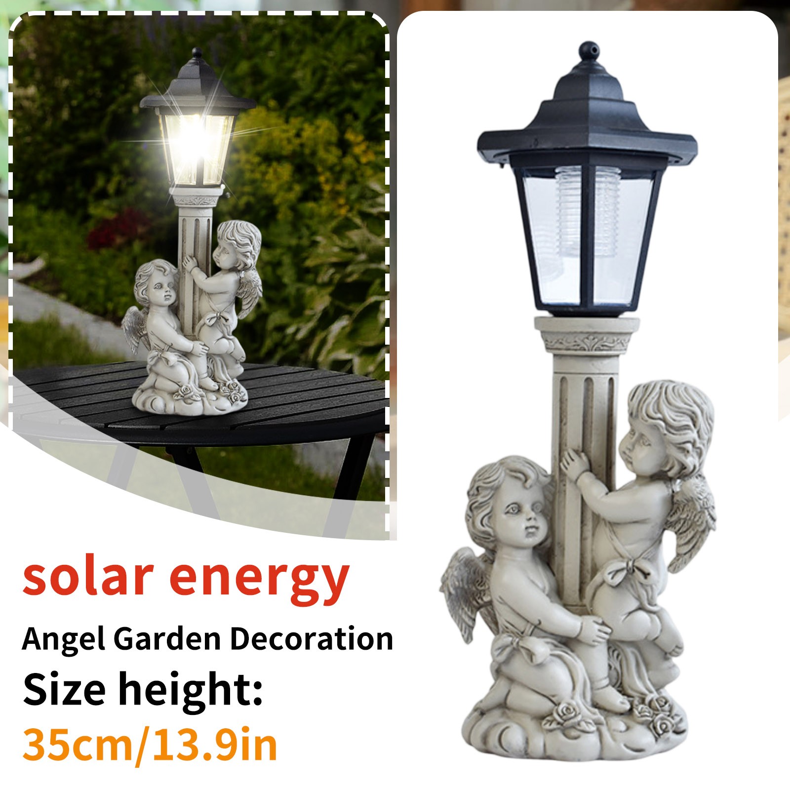 Garden Angel Statue Solar Post - Outdoor Power Post recensione e prezzo