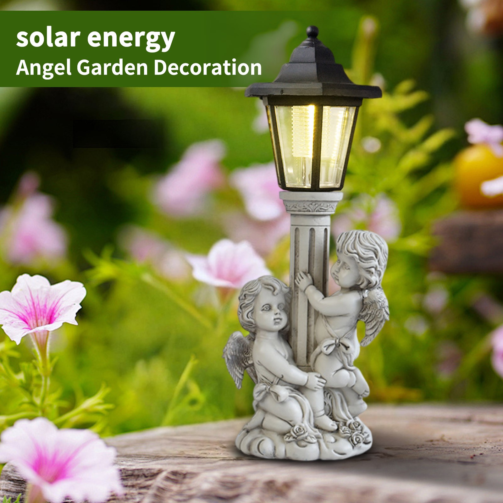 Garden Angel Statue Solar Post - Outdoor Power Post recensione e prezzo