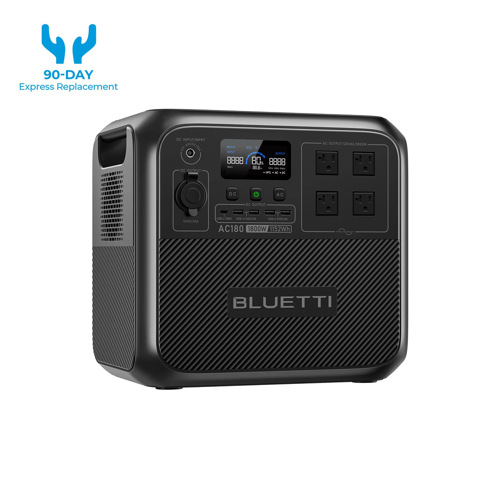 【RENEW】BLUETTI AC180 Solar Por - Outdoor Powerwall recensione e prezzo