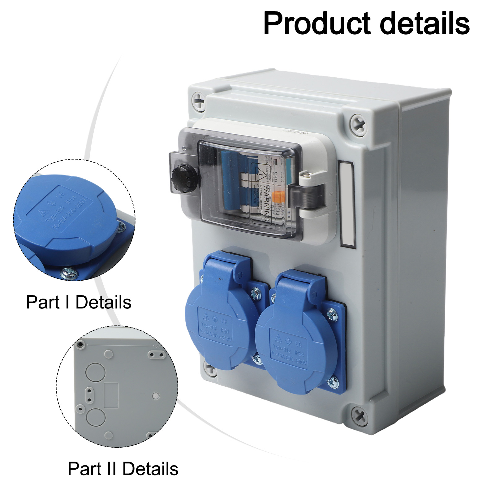 Gray Blue Wall Distributor Saf - Outdoor Power Distributors recensione e prezzo