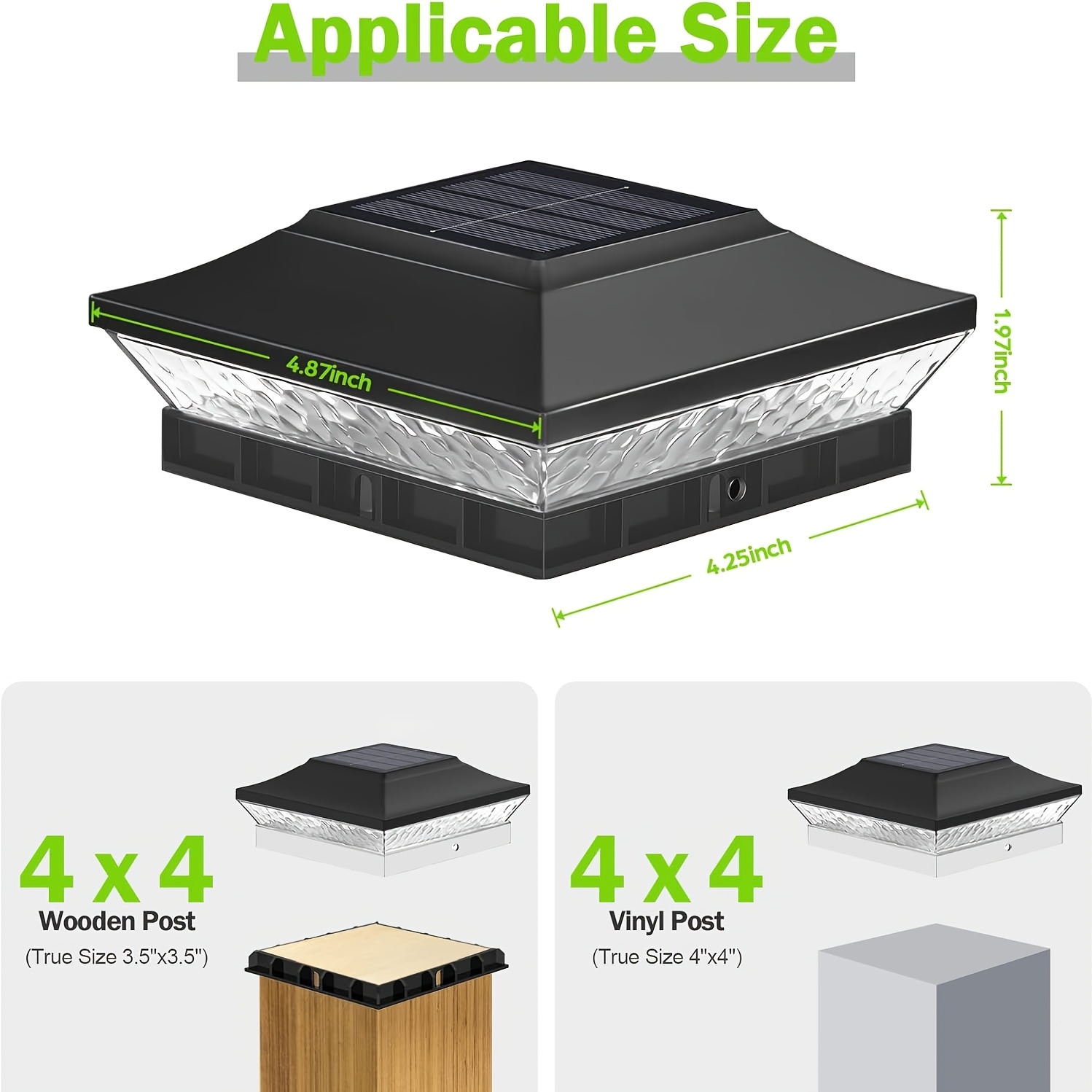 8 Pack/ 12 Pack Solar Post Cap - Outdoor Power Post recensione e prezzo