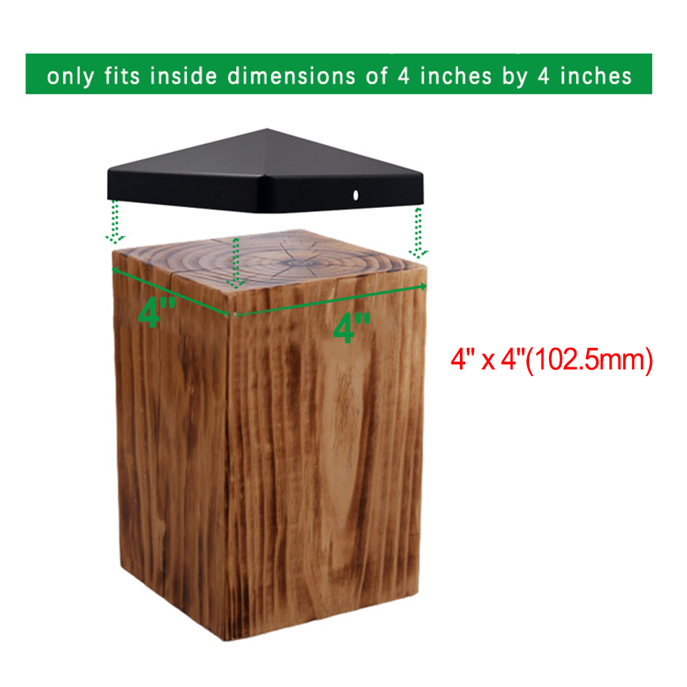 1/4Pcs 4x4 Inch Black ABS Plas - Outdoor Power Post recensione e prezzo