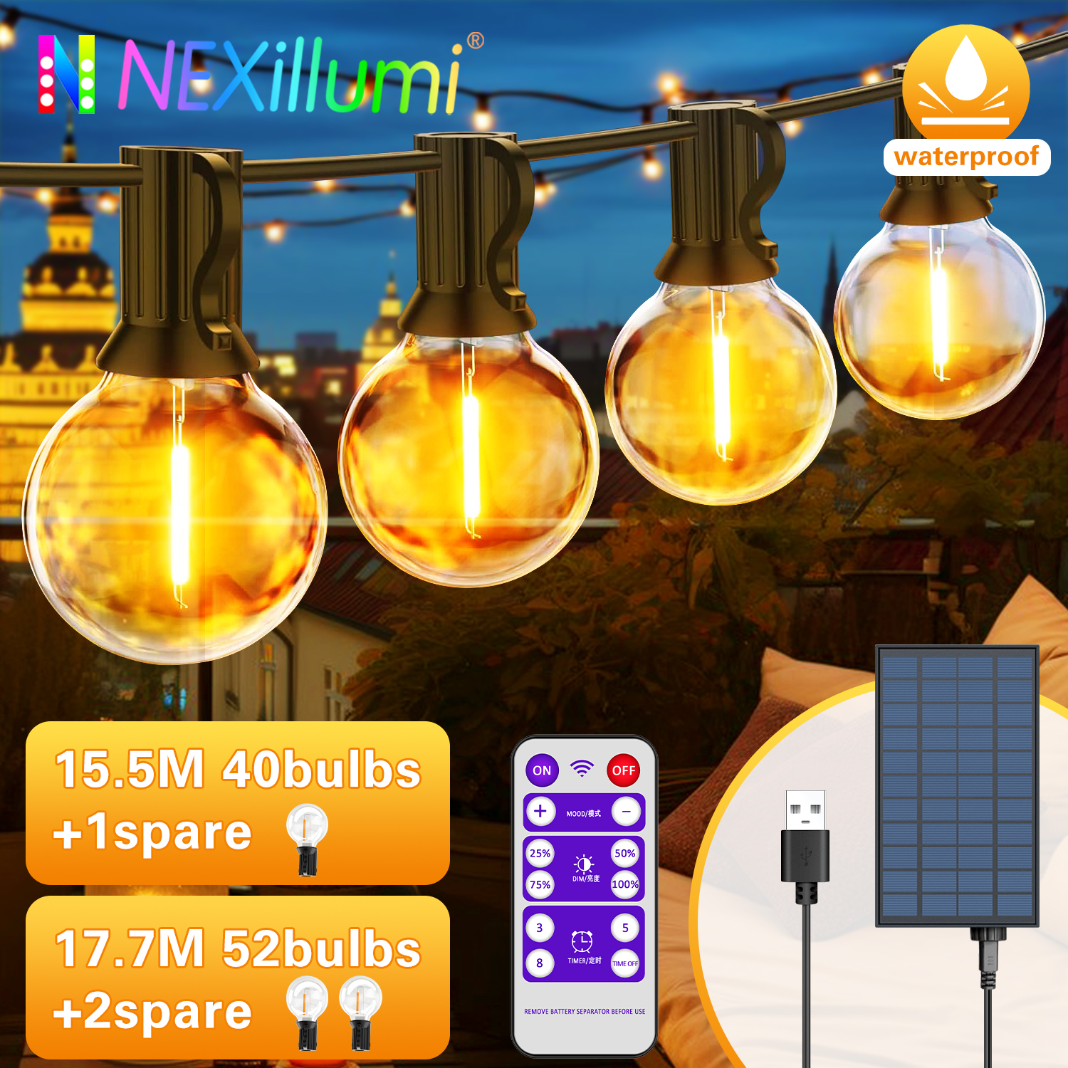 Solar String Lights Outdoor G4 - Outdoor Power Post recensione e prezzo