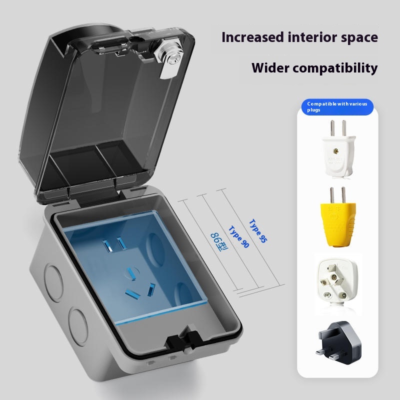 Outdoor 86 Type Open-mounted S - Outdoor Power Socket With Lock recensione e prezzo