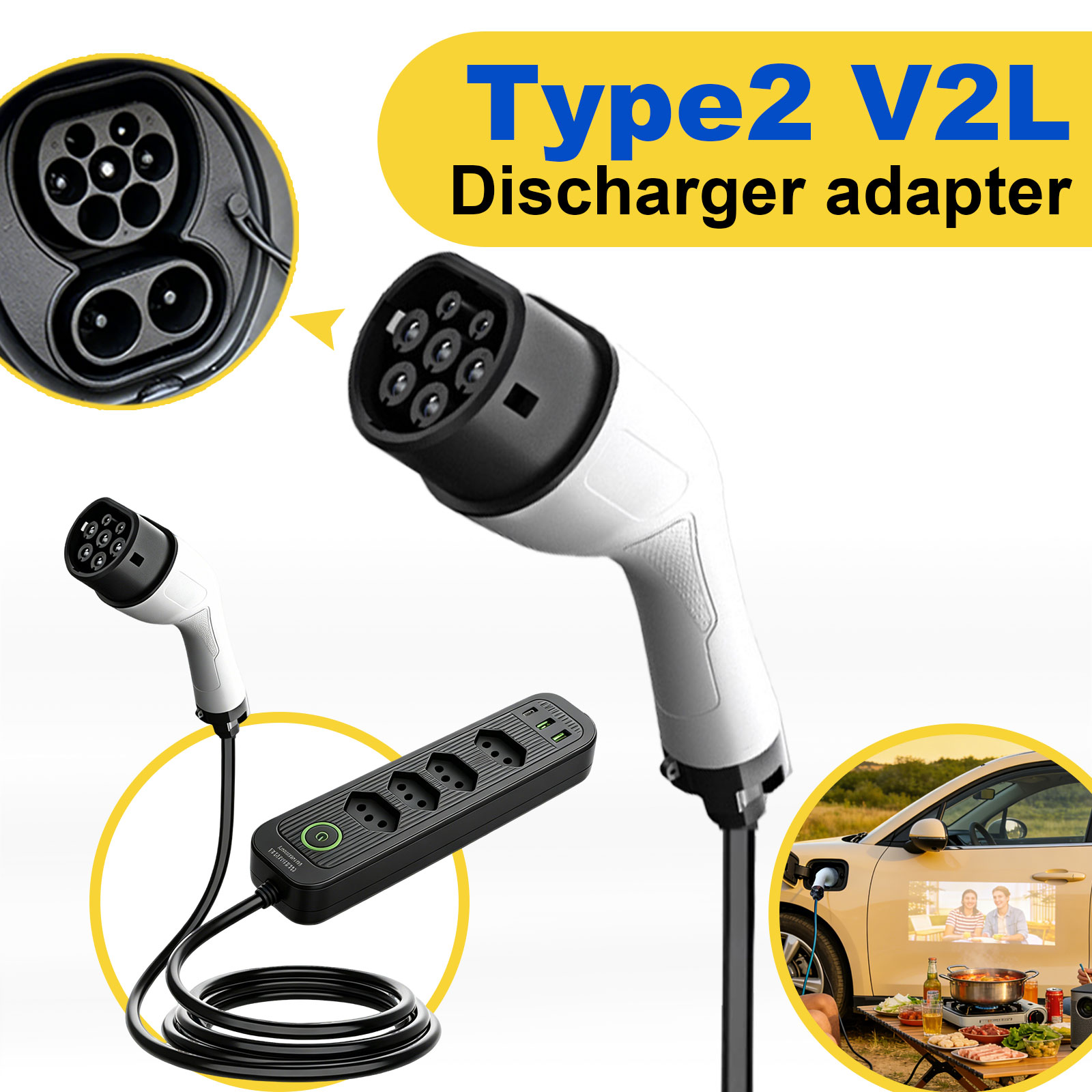 Type2 V2L Discharge Adapter 16 - Outdoor Powerwall recensione e prezzo