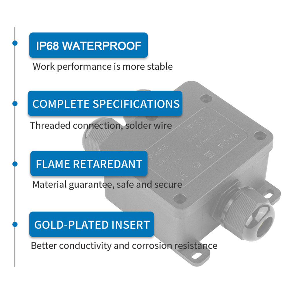 IP68 Outdoor Waterproof Juncti - Outdoor Power Distribution Box recensione e prezzo