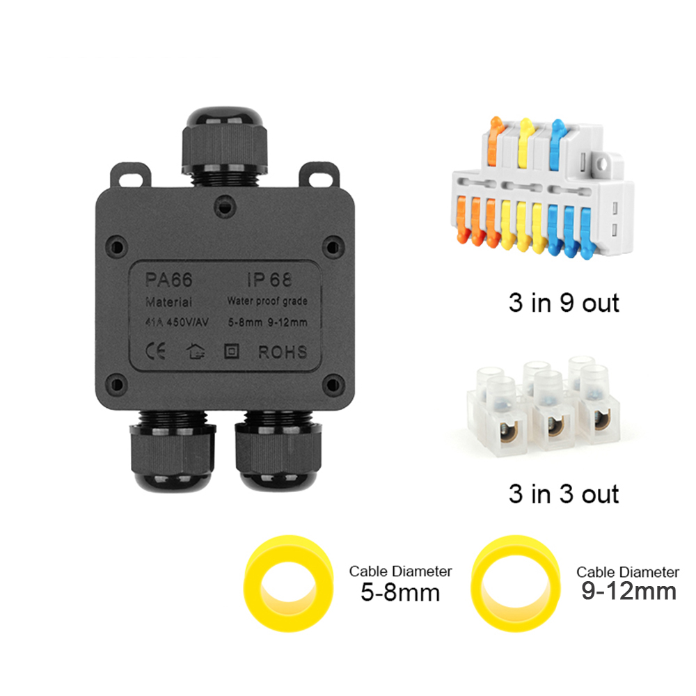 IP68 Outdoor Waterproof Juncti - Outdoor Power Distribution Box recensione e prezzo