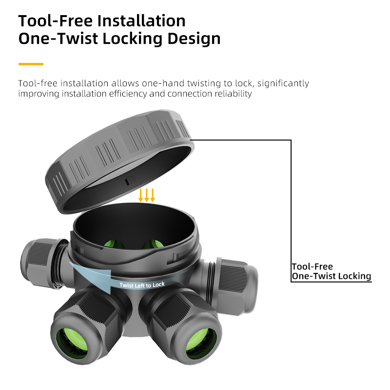 EW-M2068 IP68 Waterproof Junct - Outdoor Power Distribution Box recensione e prezzo