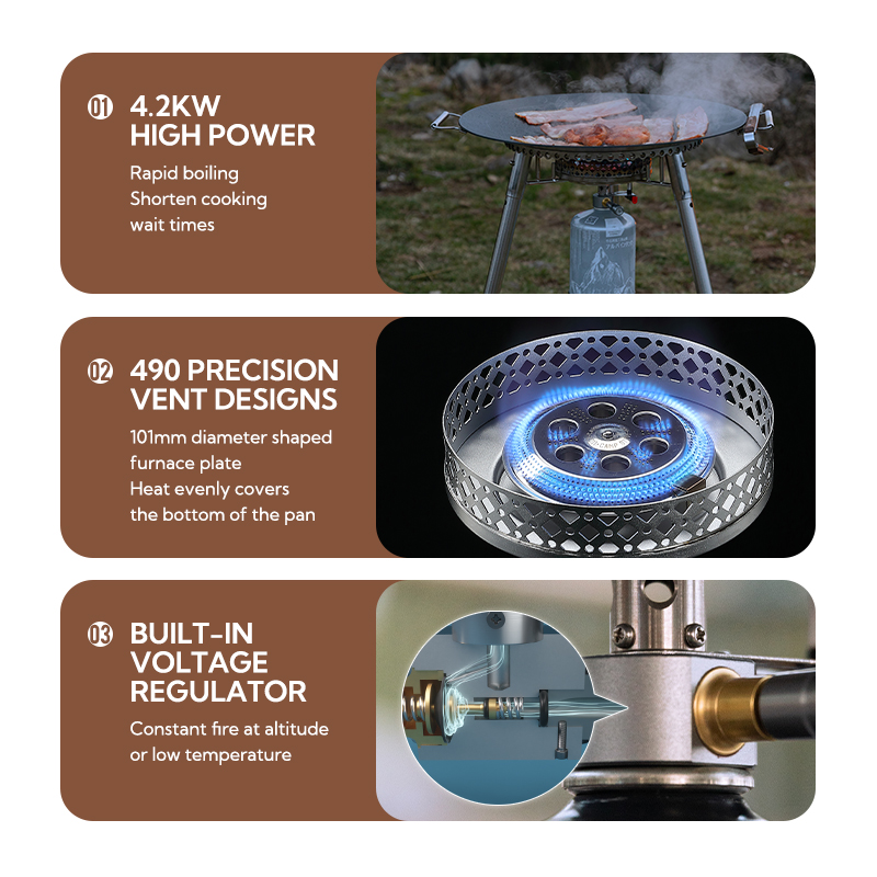 Campingmoon OD-4 Aluminum Allo - Outdoor Kitchen Power Burner recensione e prezzo
