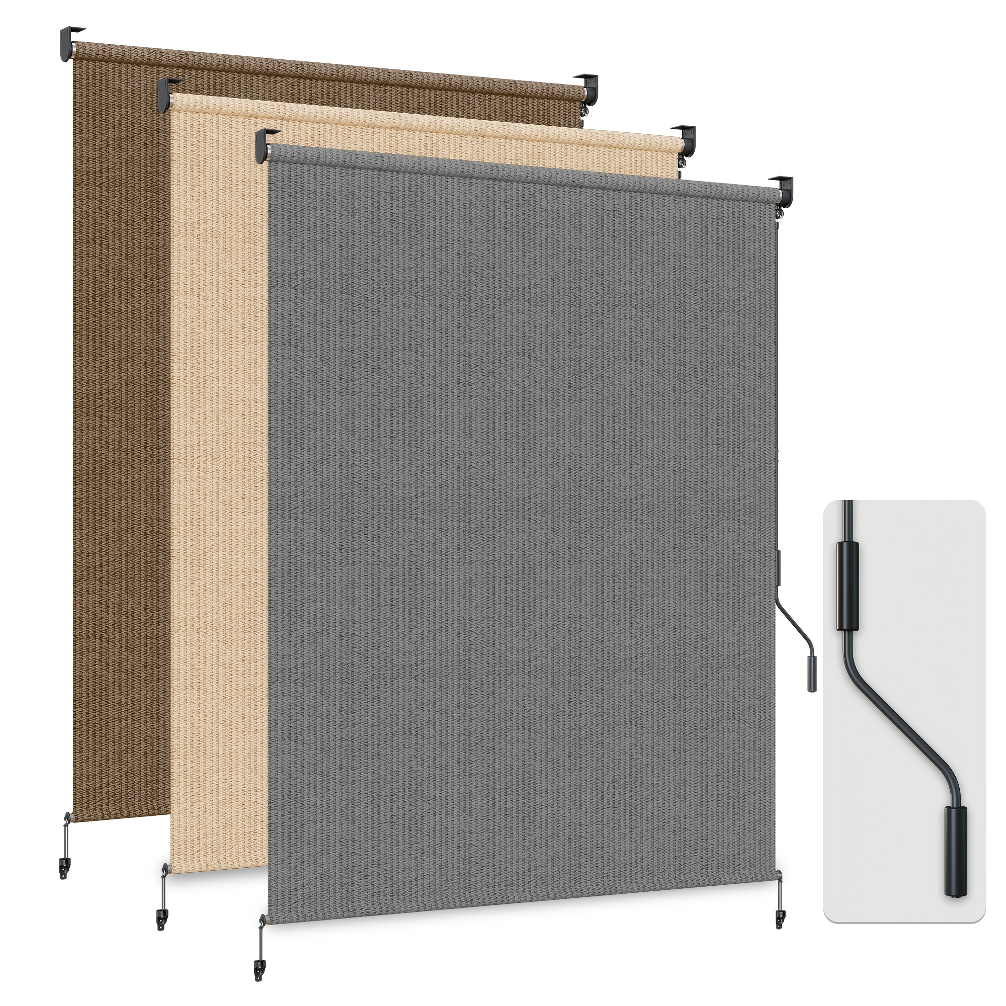 HOMEDEMO Outdoor Roller Shades - Outdoor Power Roller Shades recensione e prezzo