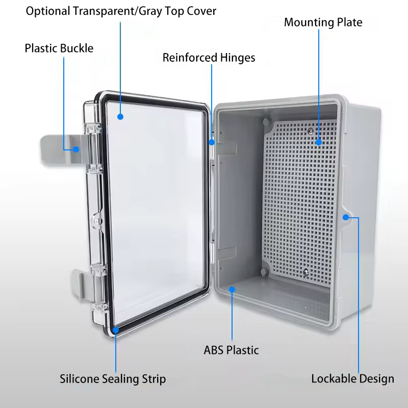 IP66 Waterproof Grey/Transpare - Outdoor Power Distribution Box recensione e prezzo
