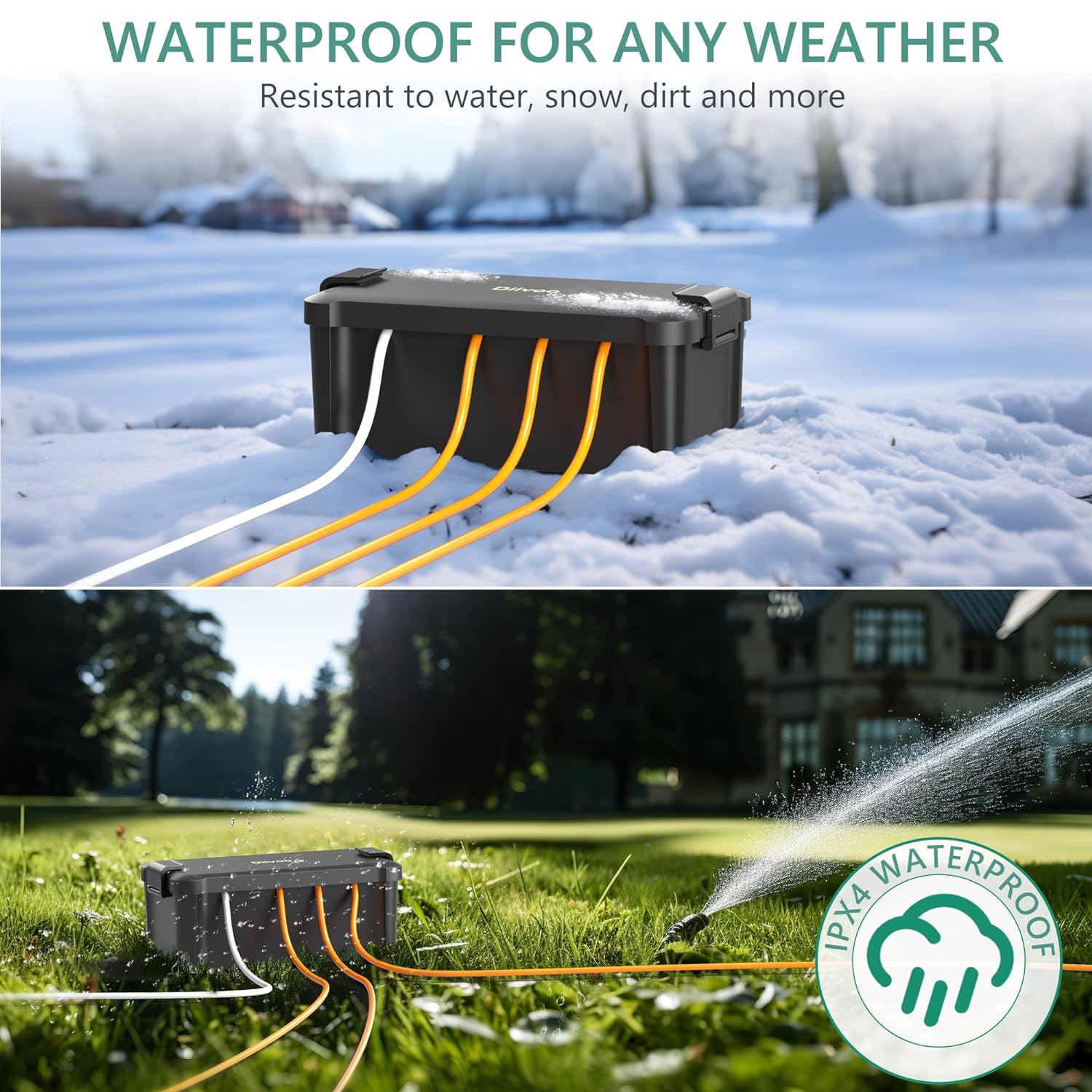 Diivoo Outdoor Waterproof Elec - Outdoor Power Distribution Box recensione e prezzo