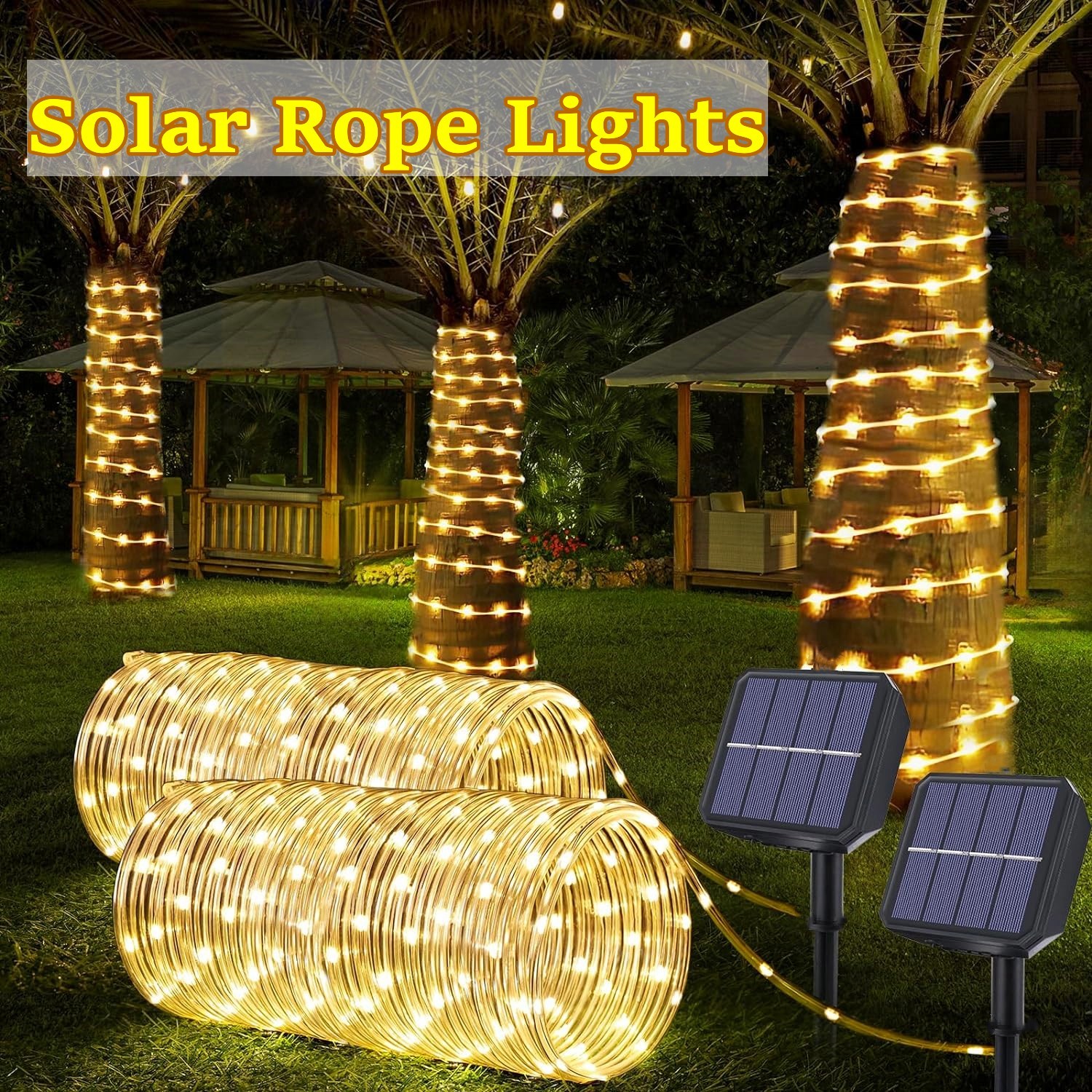 LED Solar Strip Rope Tube Fair - Outdoor Power Post recensione e prezzo