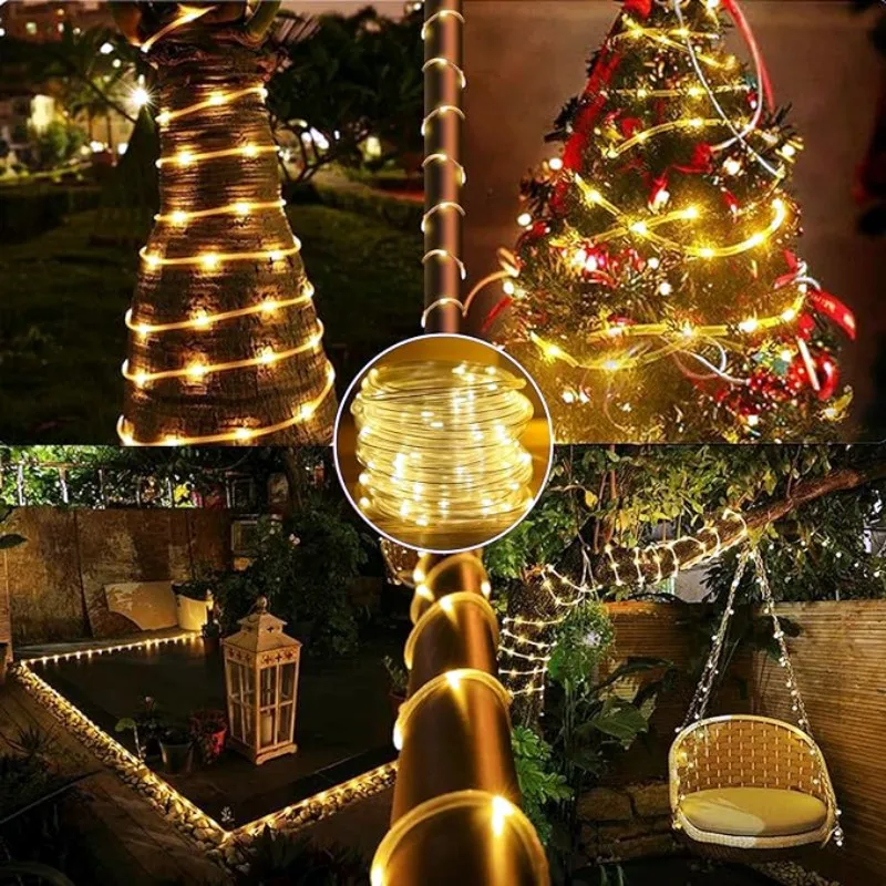 LED Solar Strip Rope Tube Fair - Outdoor Power Post recensione e prezzo