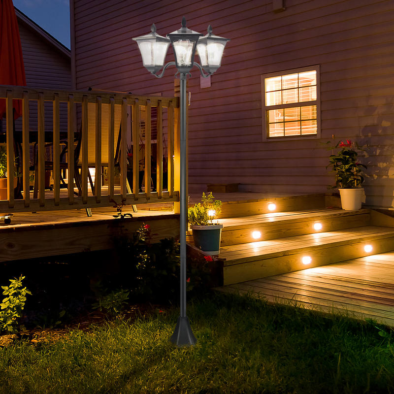Outsunny Outdoor Lamp Post Lig - Outdoor Power Post recensione e prezzo