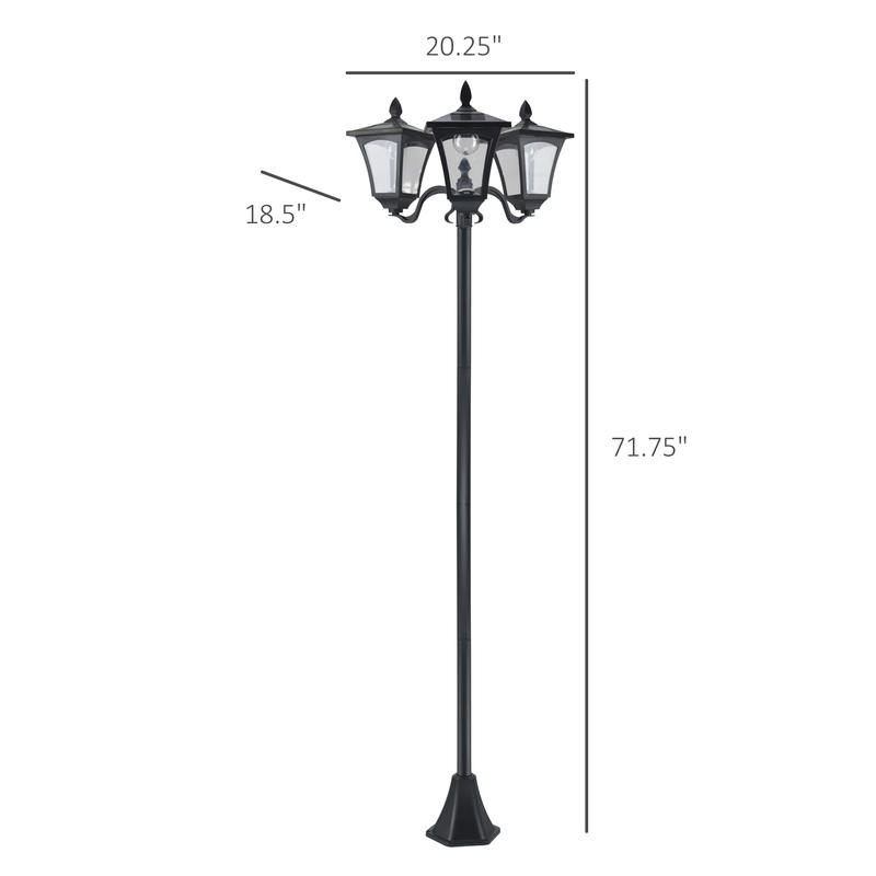 Outsunny Outdoor Lamp Post Lig - Outdoor Power Post recensione e prezzo