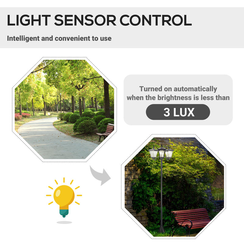 Outsunny Outdoor Lamp Post Lig - Outdoor Power Post recensione e prezzo