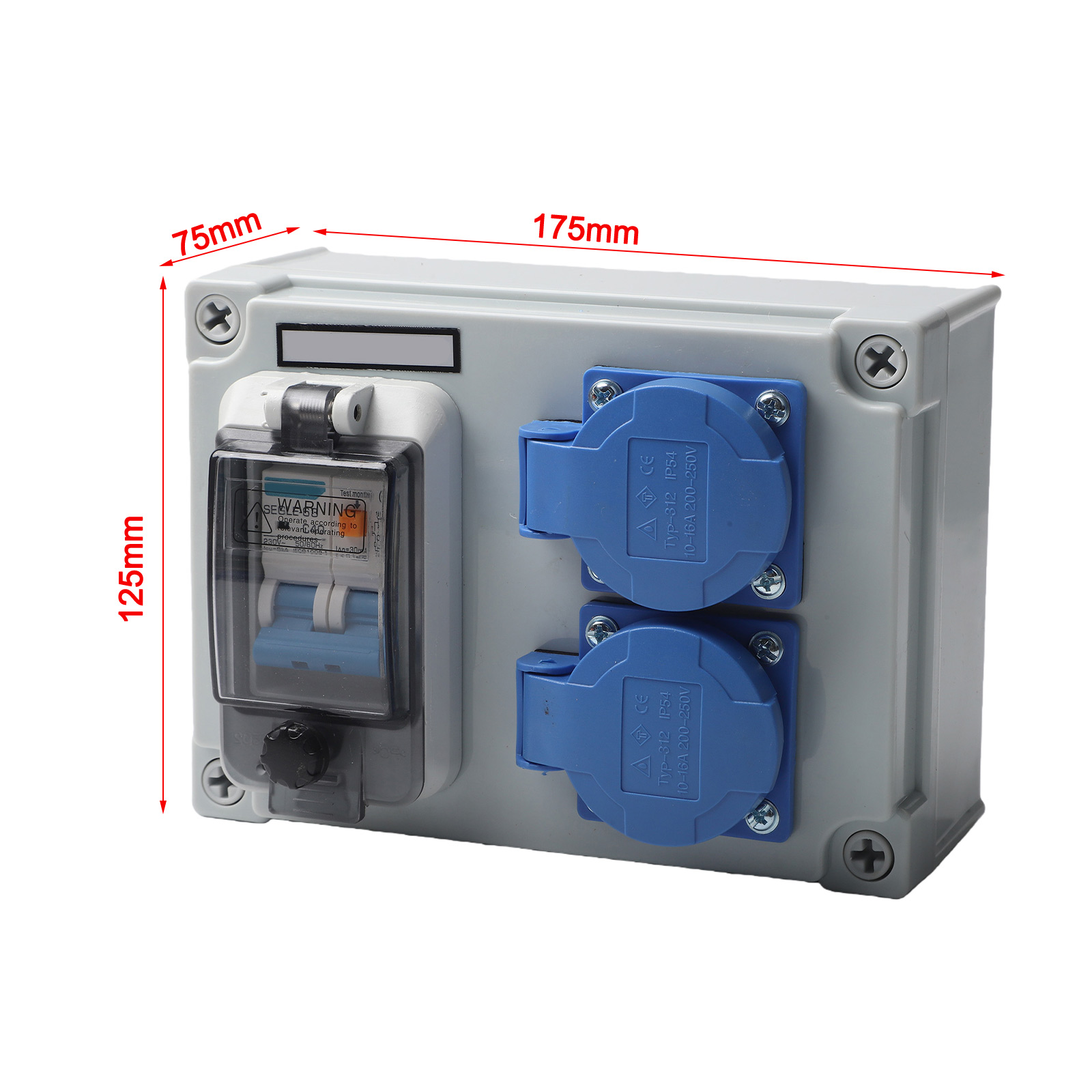Ip54 Wall Distributor 2 Pin Co - Outdoor Power Distributors recensione e prezzo