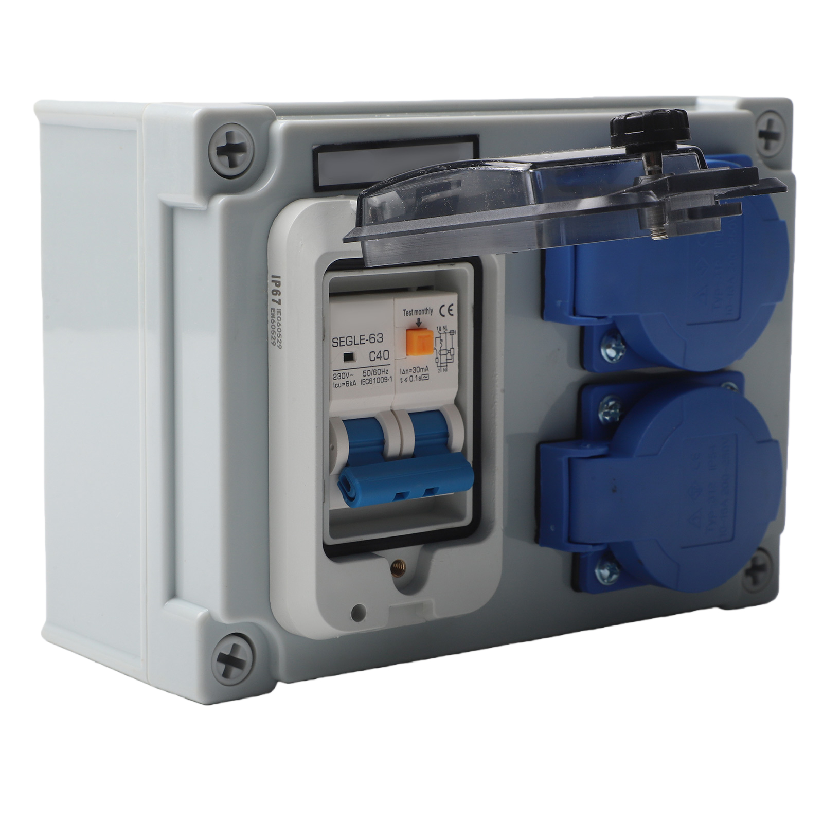 Ip54 Wall Distributor 2 Pin Co - Outdoor Power Distributors recensione e prezzo