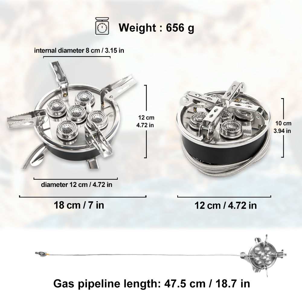 Widesea Camping 5in1 Gas Stove - Outdoor Kitchen Power Burner recensione e prezzo