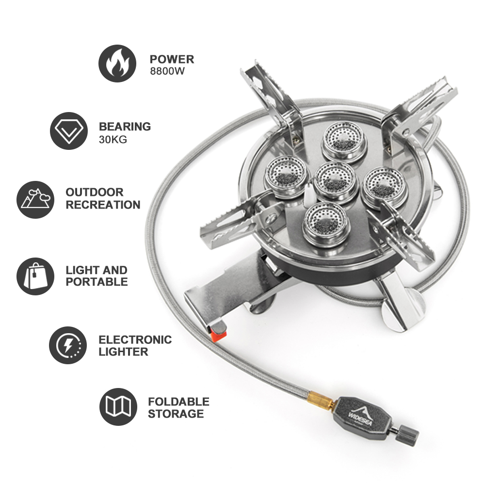 Widesea Camping 5in1 Gas Stove - Outdoor Kitchen Power Burner recensione e prezzo
