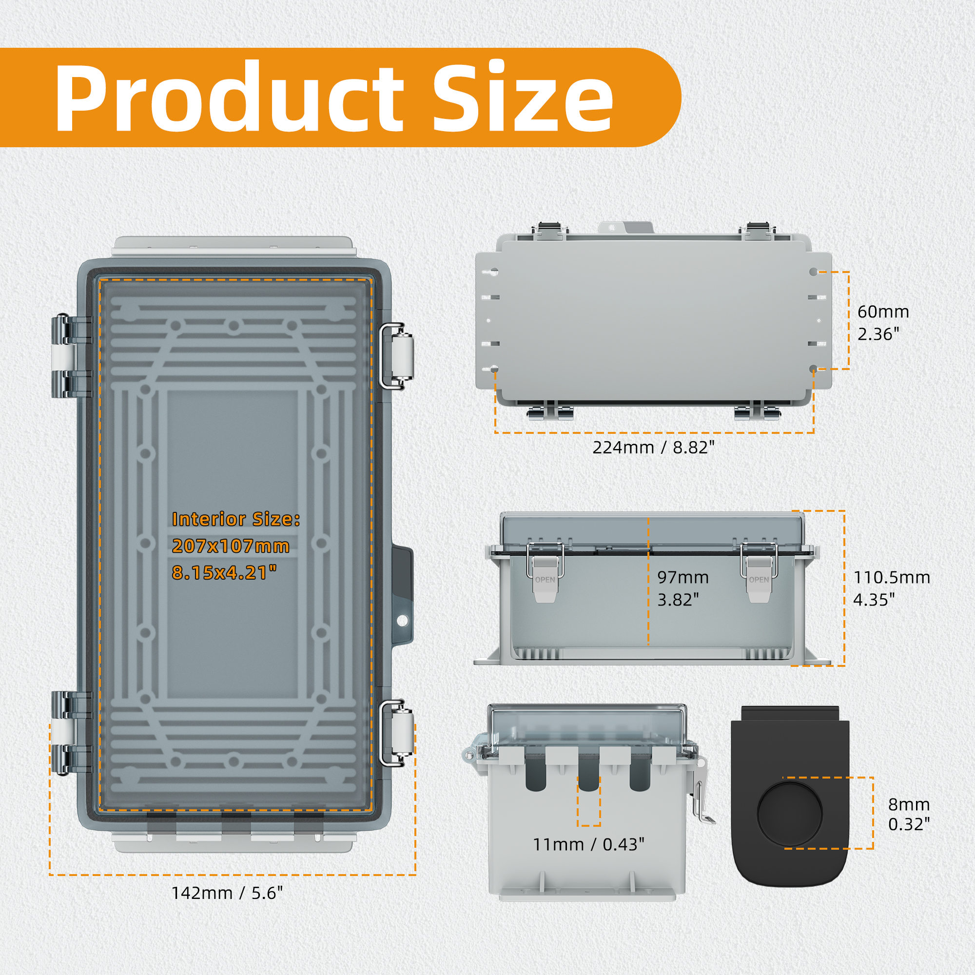 DaierTek 9x5x4.3“ Outdoor Exte - Outdoor Power Distribution Box recensione e prezzo