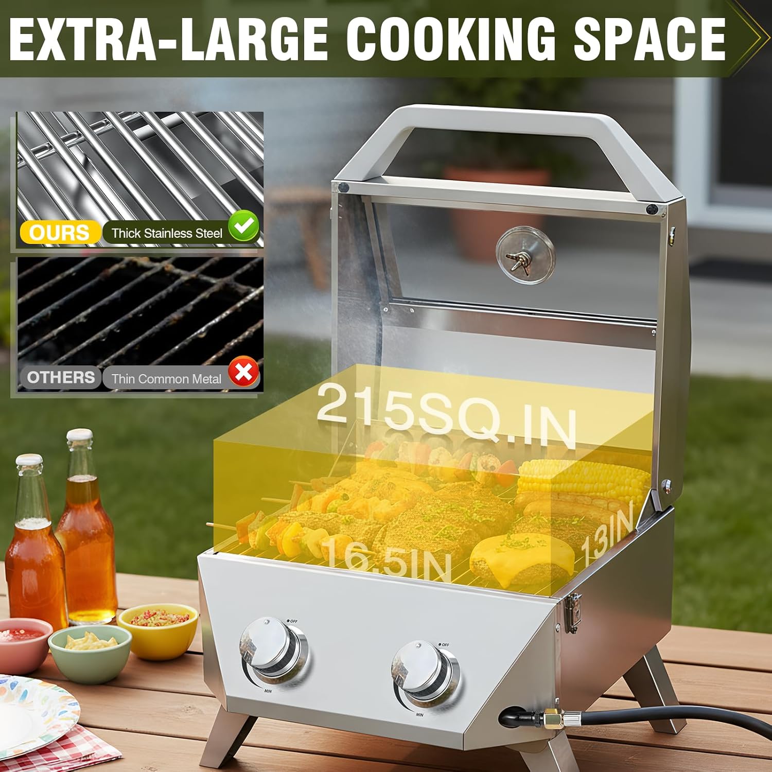 20000 BTU Porterhouse Tabletop - Outdoor Power Burner recensione e prezzo