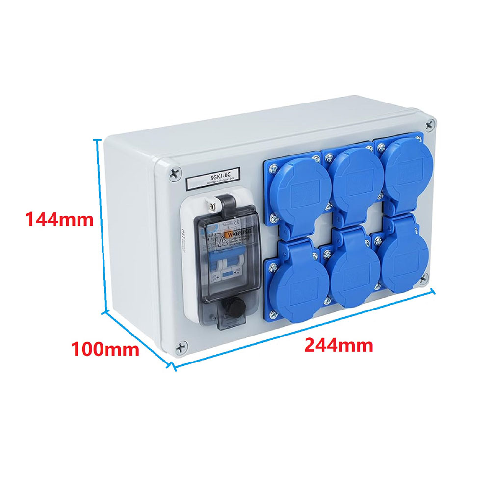 1PC IP54 Wall Mounted 6-Pin Po - Outdoor Power Distributors recensione e prezzo