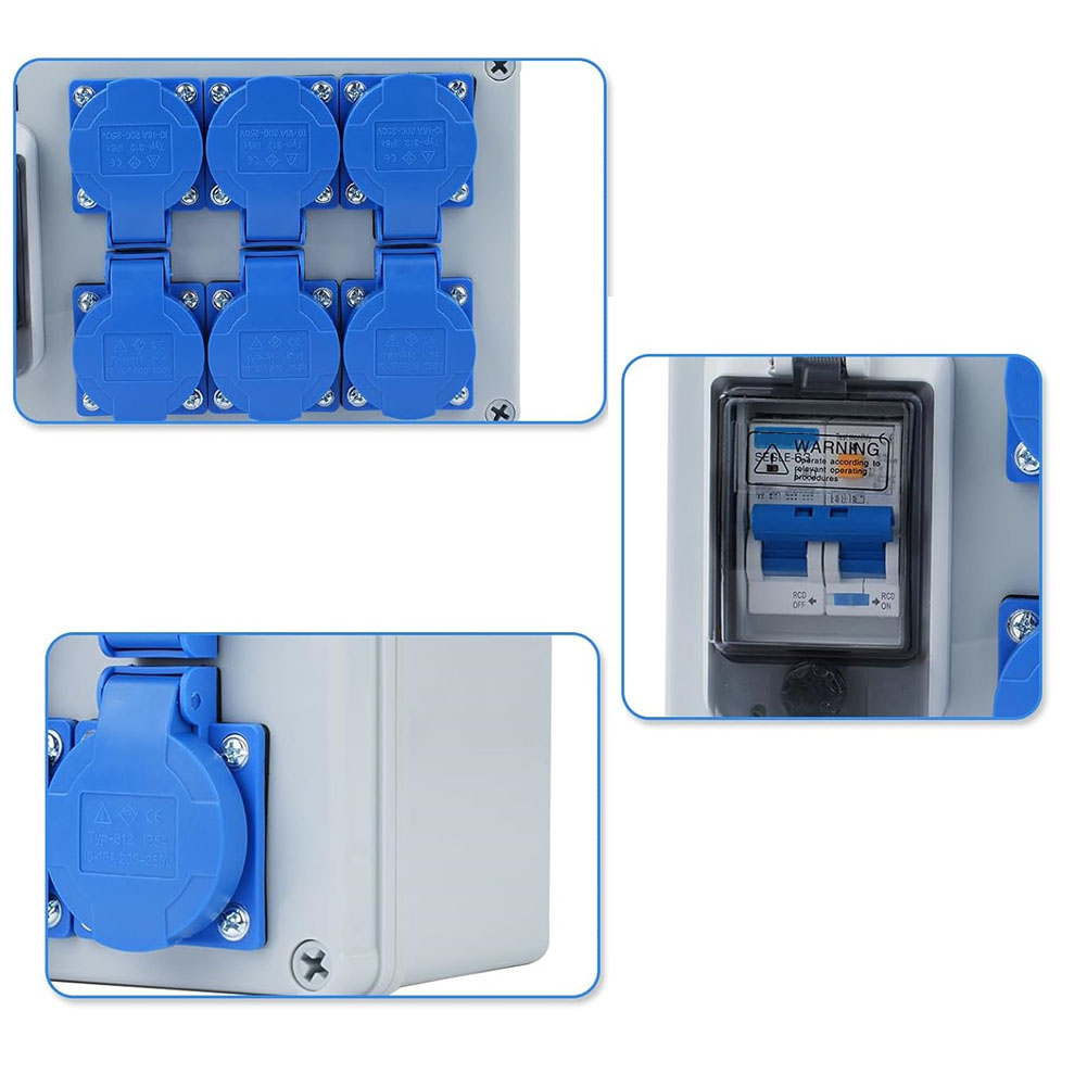 1PC IP54 Wall Mounted 6-Pin Po - Outdoor Power Distributors recensione e prezzo