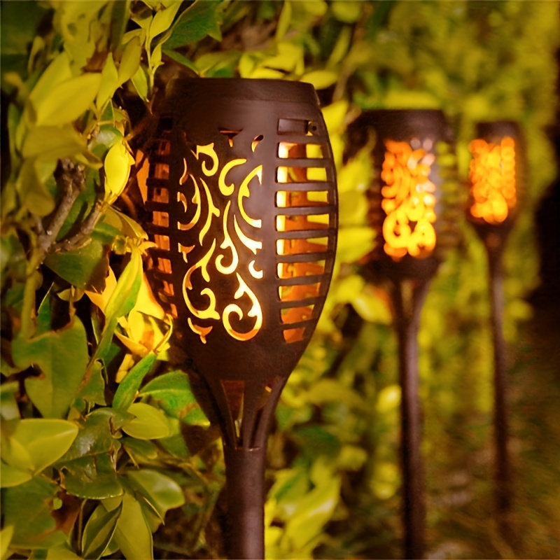 1-12PCS 12LED Solar Flame Torc - Outdoor Power Post recensione e prezzo