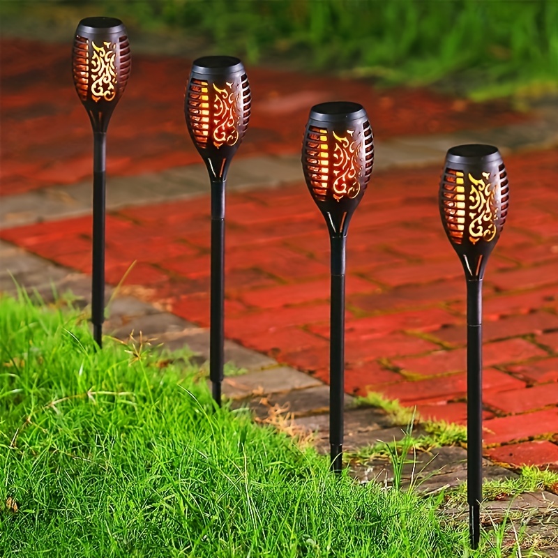 1-12PCS 12LED Solar Flame Torc - Outdoor Power Post recensione e prezzo